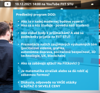 Virtuálny Deň otvorených dverí Fakulty informatiky a informačných technológií STU v Bratislave,