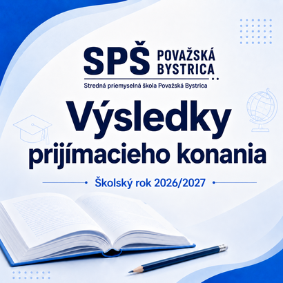 Výsledky prijímacieho konania - 1. kolo 