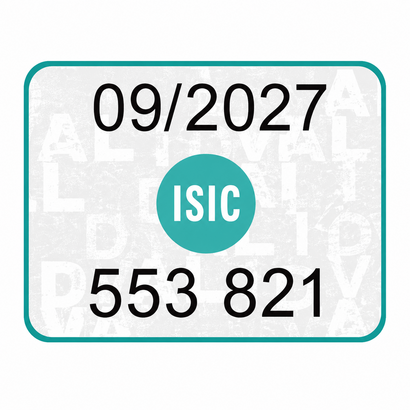 ISIC známka 2026/2027