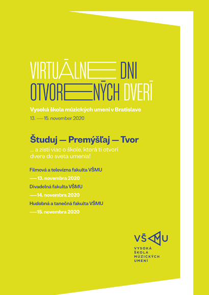Virtuálny Deň otvorených dverí na Vysokej škole múzických umení