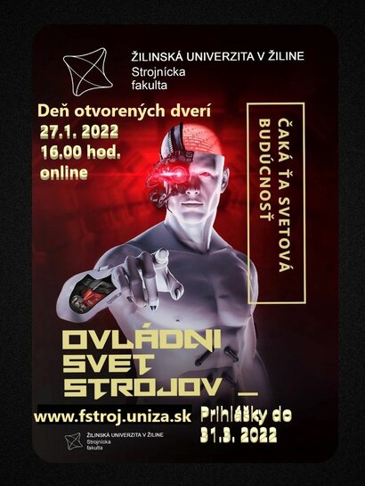 Zmena Dňa otvorených dverí na Strojníckej fakulte Žilinskej univerzity