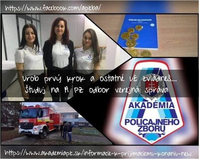 Prijímacie konanie na Akadémii PZ v Bratislave 2022/23