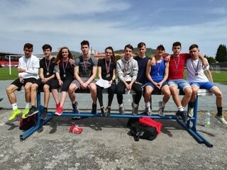 Zľava: T. Ocelík, M. Franek, K. Mančíková, K. Tamáši, K. Stanková, P. Harant, J. Pilát, A. Harant, P. Habáň, E. Wagner