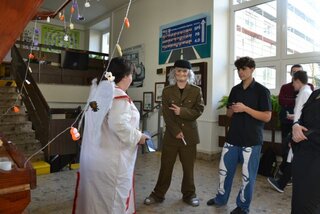 Pred stánkom vládla príjemná a pokojná atmosféra