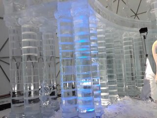 Ľadové sochy vo V. Tatrách