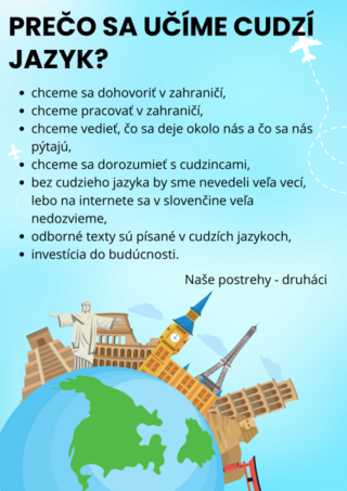 PREČO sa UČÍME CUDZÍ JAZYK