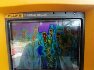 17 Účastníci exkurzie v termovízii