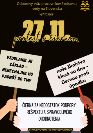 Protest v čiernom