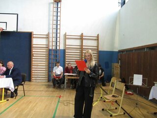 Moderátorka Maťa z III.E