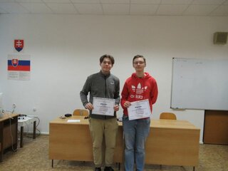 Víťazi Richard z I.B a Roman zo IV.B