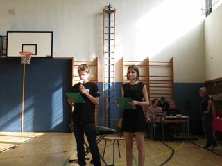 Moderátori Aďa a Michal