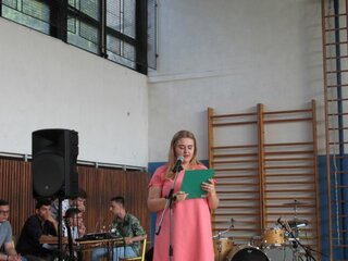 Majka z III. E s príhovorom