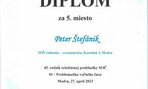 Diplom Štátne kolo SOČ Peter Štefánik 2023